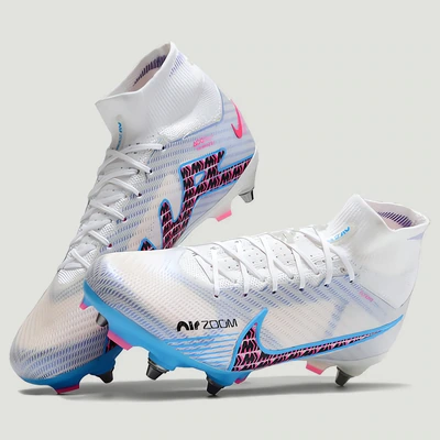 Бутси Air Zoom Mercurial Superfly IX PRO білосині — фото 4