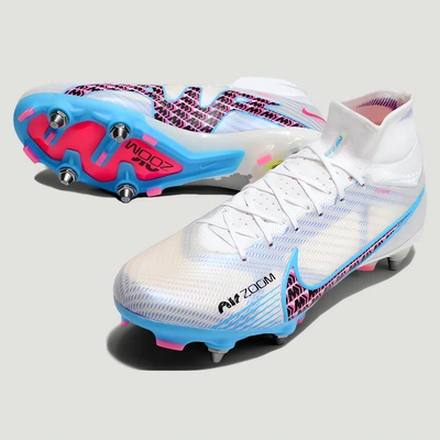 Бутси Air Zoom Mercurial Superfly IX PRO білосині — фото 3