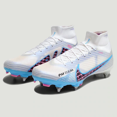 Бутси Air Zoom Mercurial Superfly IX PRO білосині — фото 5