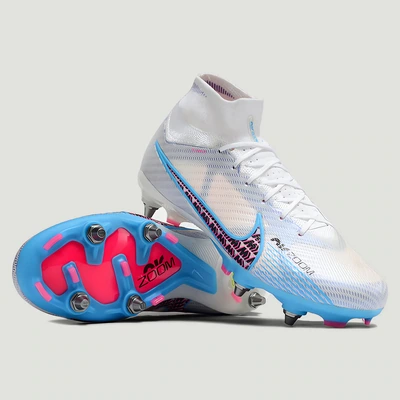 Бутси Air Zoom Mercurial Superfly IX PRO білосині — фото 6