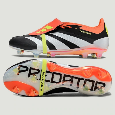 Бутси PREDATOR + FG PRO чорночервоні